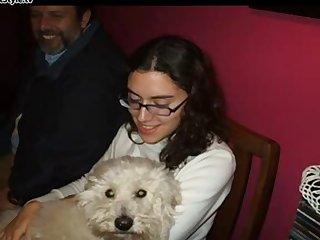 Curious Teen Lets Dog Fuck Her